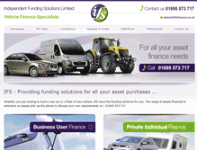 Tablet Screenshot of ifsfinance.co.uk